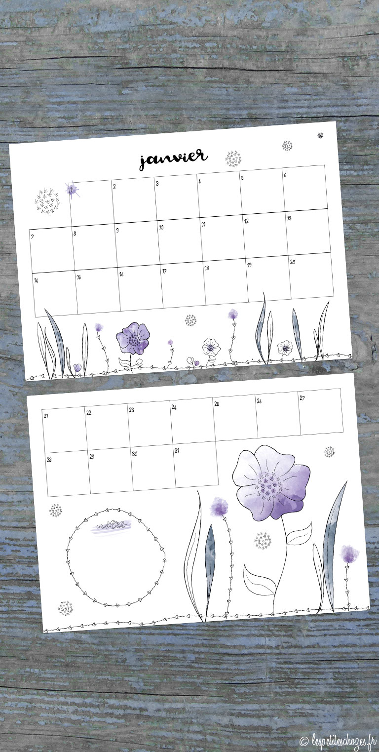 calendrier-2019-lespetiteschozes-lightbox calendrier familial 2019 aquarelle Les petites chozes